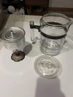 Pyrex Vintage Flameware 6-Cup Coffee Percolator Metal Stem & Strainer 7826 USA