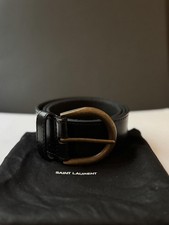 Saint Laurent Paris Men  s Leather Belt 85 CM