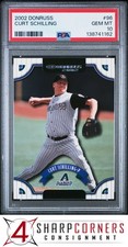 2002 DONRUSS #96 CURT SCHILLING DIAMONDBACKS POP 3 PSA 10