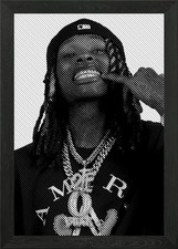 King von Framed Wall Art Poster Canvas Print Picture