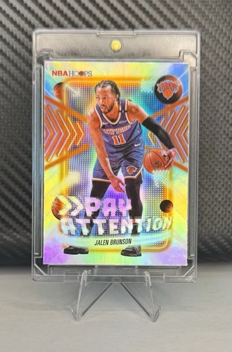 Jalen Brunson Topps NBA Hoops 2026 Pay Attention Insert PA-13 Knicks