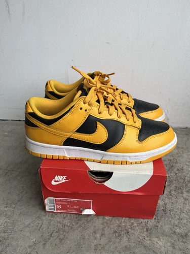 Nike Dunk Low Goldenrod 2021 Black White Yellow DD1391-004 Size 8