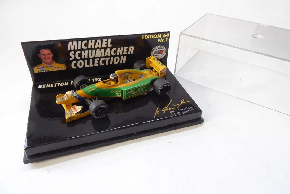 Minichamps 1:64 - Benetton Ford B192 Michael Schumacher Spa 1992 # 0133 - Bild 1 von 3