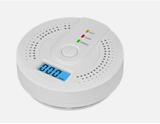 CO Detector Warning Alarm Sensor LED Digital Display Battery Powered Home Safety