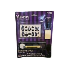 Rubies Wednesday Halloween Makeup Kit Nail Polish Stickers  Eyeshadow Lipstick