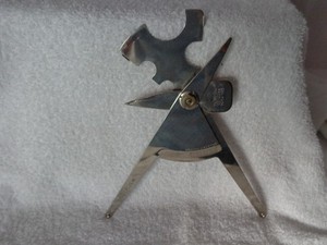 Bell System C Corner Bisector C Pull FInder Tool with Case