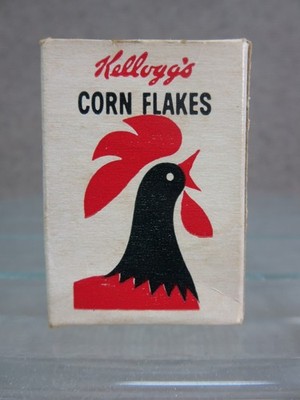Vtg Mini 2'' Kelloggs Corn Flakes Box Barbie Doll Sz Michigan Carton 1960s Sample