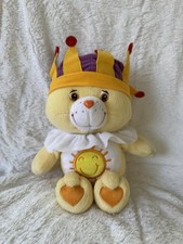 Care Bears 10  King Funshine Bear Plush 2004 Special Edition Rare Yellow Retired
