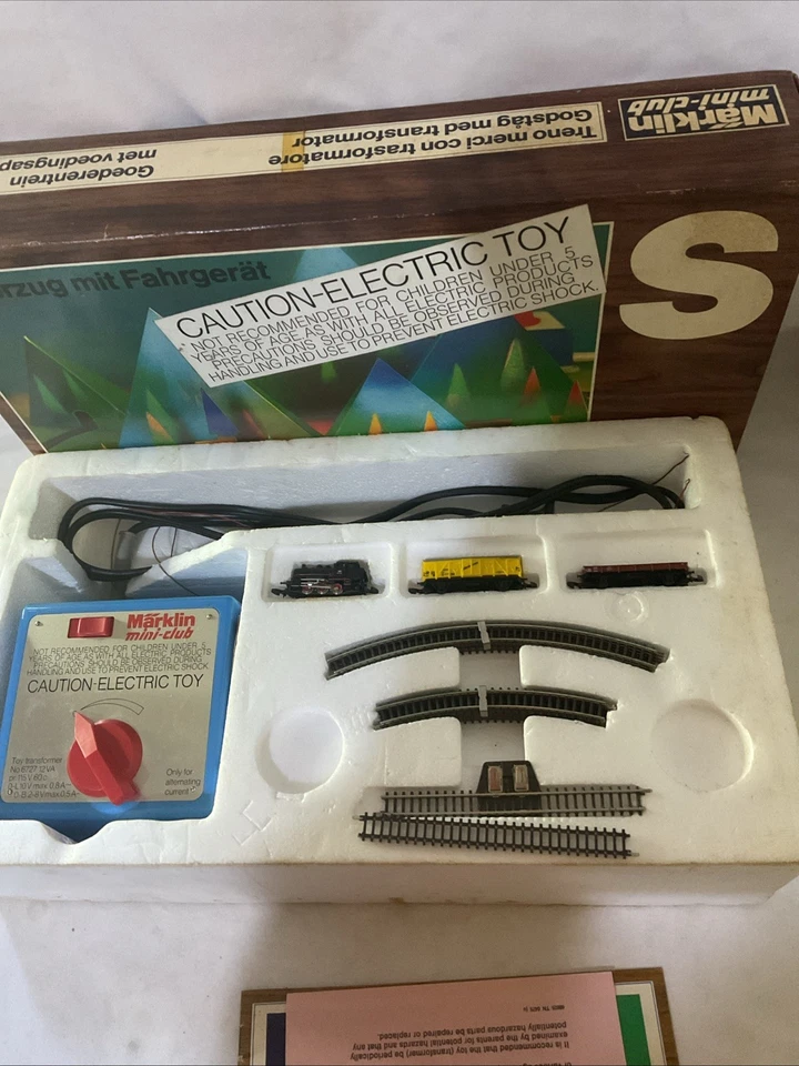 Vintage Marklin Mini-Club 8907A Z-Scale Train Set AS IS Original Box Not Tested - image 1 of 4