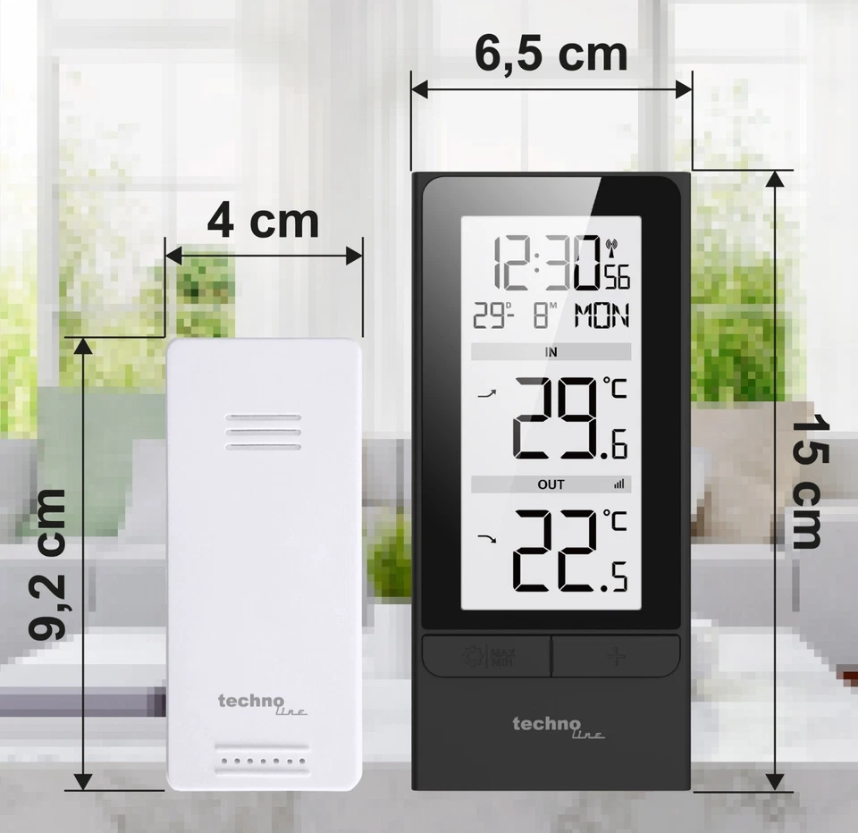 WS 9767 weather station (including outdoor transmitter, with temperature trend display) - Image 2 of 3