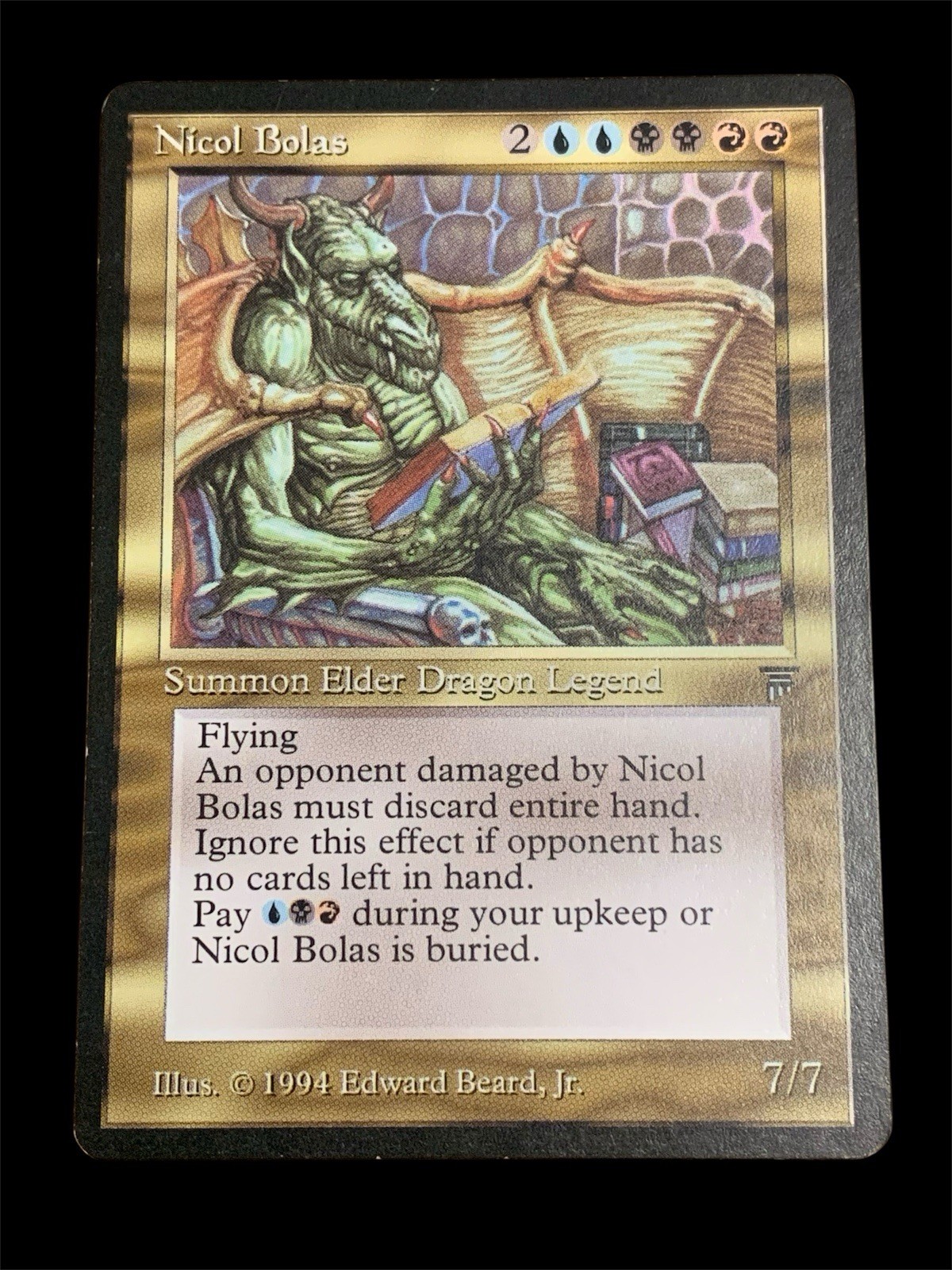 1994 MTG - Legends - NICOL BOLAS - Elder Dragon Legend - Rare - EX