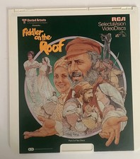 6 Rare RCA SelectaVision CED Videodiscs - Casablanca, Fiddler, Classics