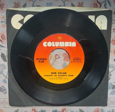 Bob Dylan Knockin' On Heaven's Door Columbia 4-45913 Audio: VG+ hearb4ubuy
