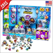 Mr Beast Lab Swarms Fusion Chaos Pack Toys 22 epic stickers and 5 Fusion Caps