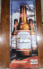  Kevin Harvick 4 Budweiser Grab Some Buds Vinyl Wall Banner Double Sided 52"x22"