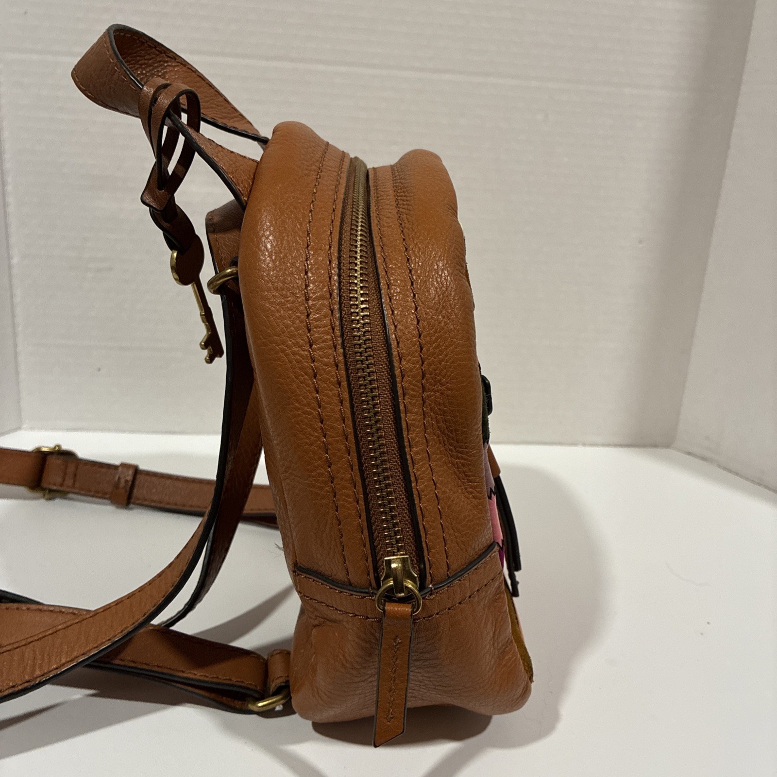 Fossil Megan Patchwork Mini Leather Backpack - image 3