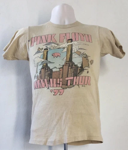 Pink Floyd Animals Tour Concert T-Shirt XS/S 70s Cl 1970s vintage concert t-shirt, vintage, size XS, single stitch, B+ condition