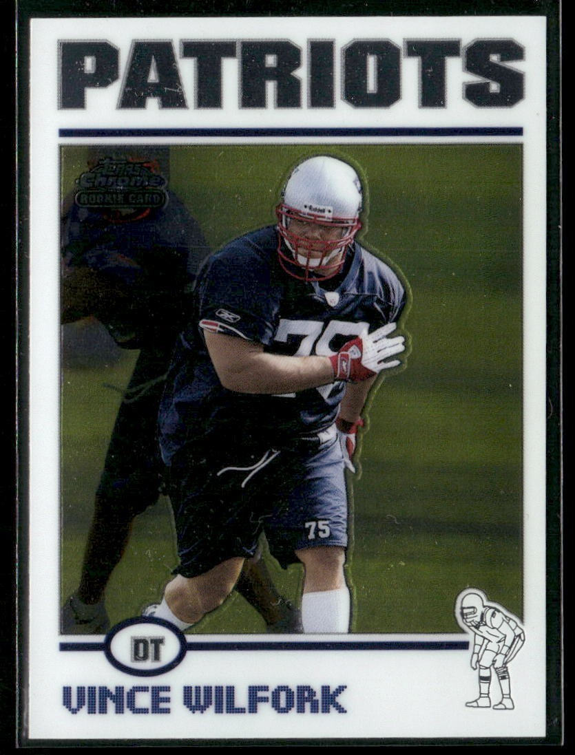 2004 Topps Chrome Vince Wilfork Rookie #182 ~ NM-MT ~