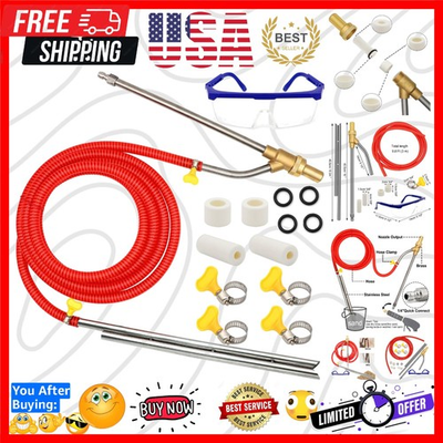 #ad Pressure Washer Sandblasting Kit 5000 PSI Wet Sandblaster Attachment Power ... $47.99