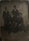 Bowler Hat Men Gangs of New York The Five Points Irish Immigration NYC Tintype — photo 2