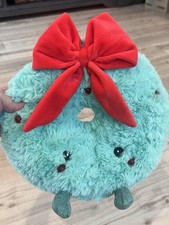 F.A.O. Schwarz 10" Glow Brights Plush LED Lights Sound Wreath Christmas Smiley