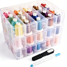 40/60 Colors Sewing Thread Kit Assorted Embro...
