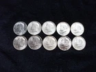 1964 kennedy half dollars lot of 10 coins 90 % Silver, Nice Condition
