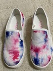 New Little Girls Size 1 SUGAR Rita Fuchsia Tie Dye Slip-On Sneakers Shoes Multi — photo 3
