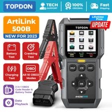 2025 TOPDON AL500B OBD2 Scanner Battery Tester 2 in 1 Code Reader for OBD Cars