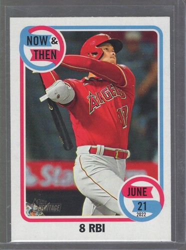2023 Topps Heritage Now and Then #NT10 Shohei Ohtani