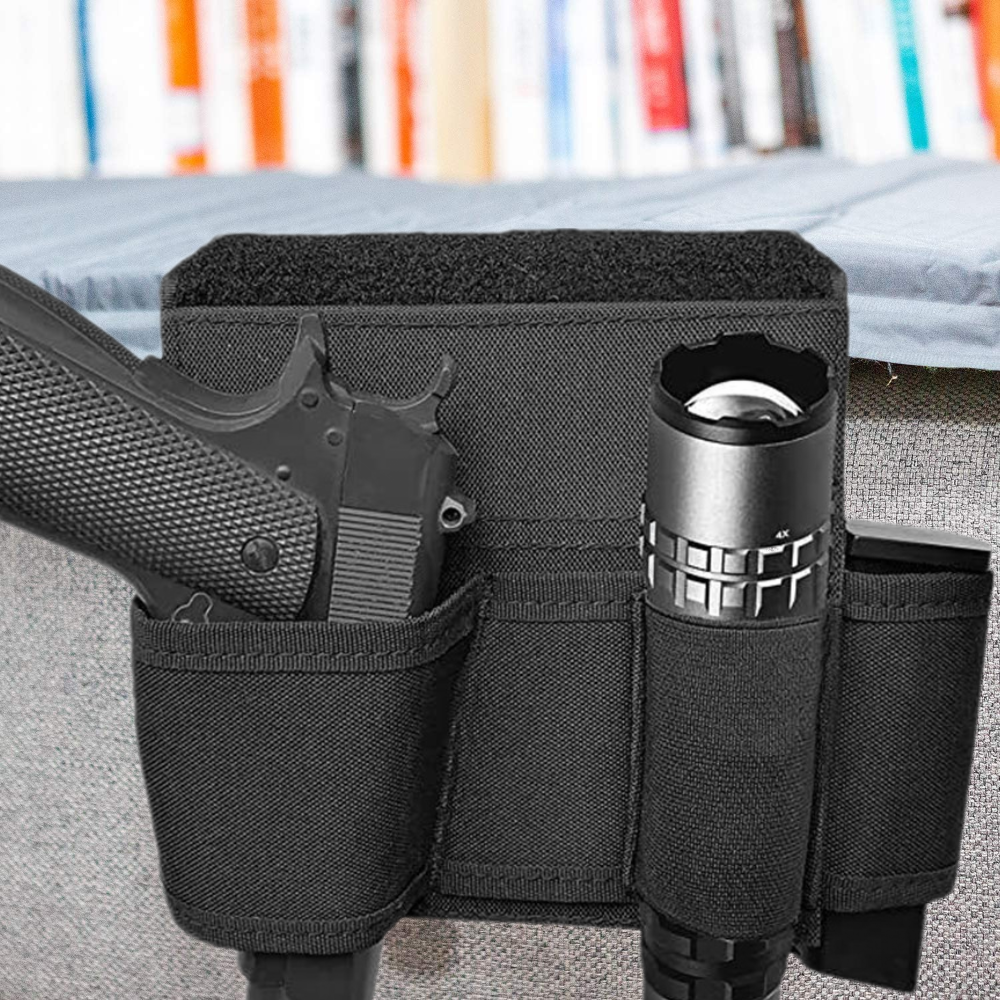 Car Seat Holster for Pistol Concealed Carry Mattress Bed Gun Holster&Mag Holder-image