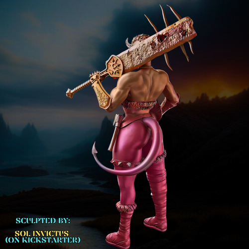 Dungeons & Dragons Playable Character - Female Tiefling - Barbarian, Fighter - Picture 5 of 52