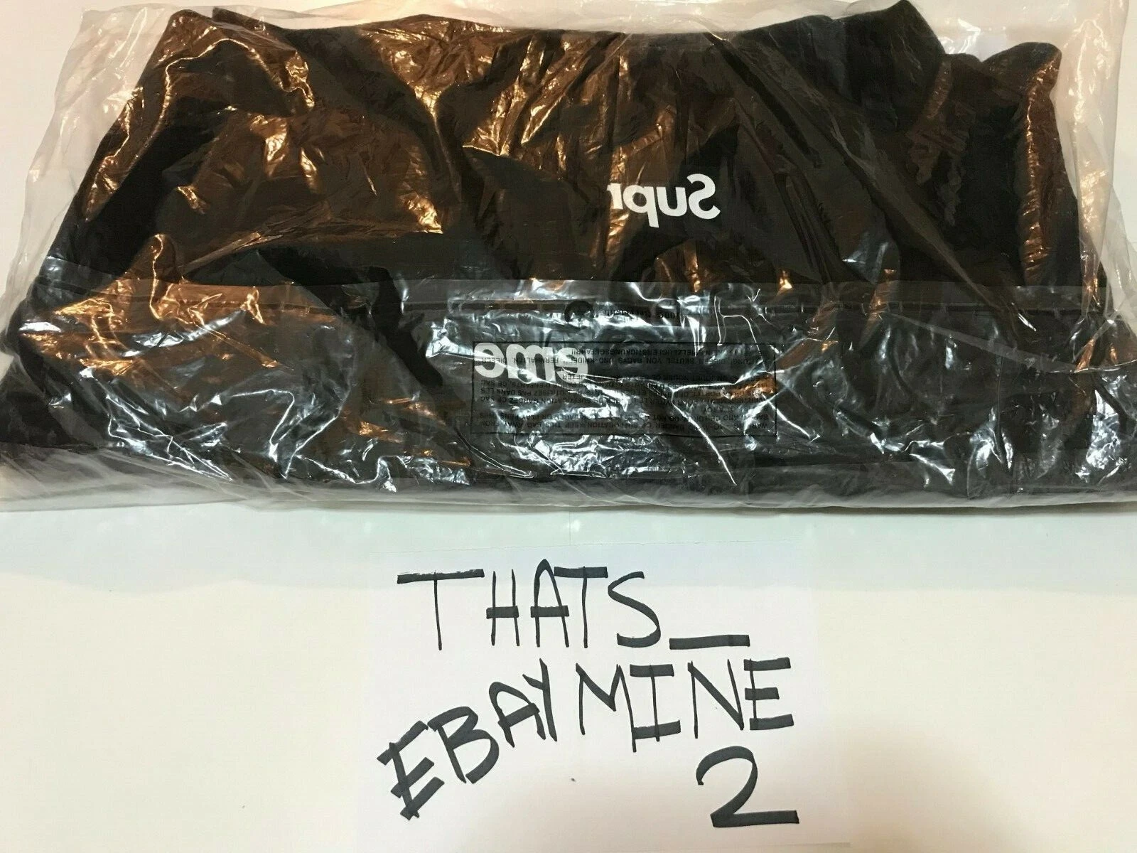 Sweat à capuche logo F/W 18 Supreme CDG Split Box noir taille moyenne neuf avec étiquettes rare