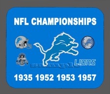 Detroit Lions Super Bowl Championship Banner Mouse Pad Item1852 Detroit Lions Super Bowl Championship Banner Mouse Pad Item1852
