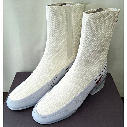 RAF Simons Cyfloid-4 Zip-up High-top Boots cream size 42