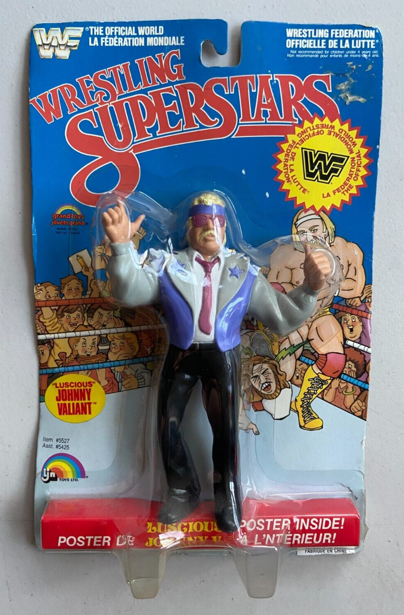 WWF LJN Wrestling Superstars Luscious Johnny V Valiant Figure MOC