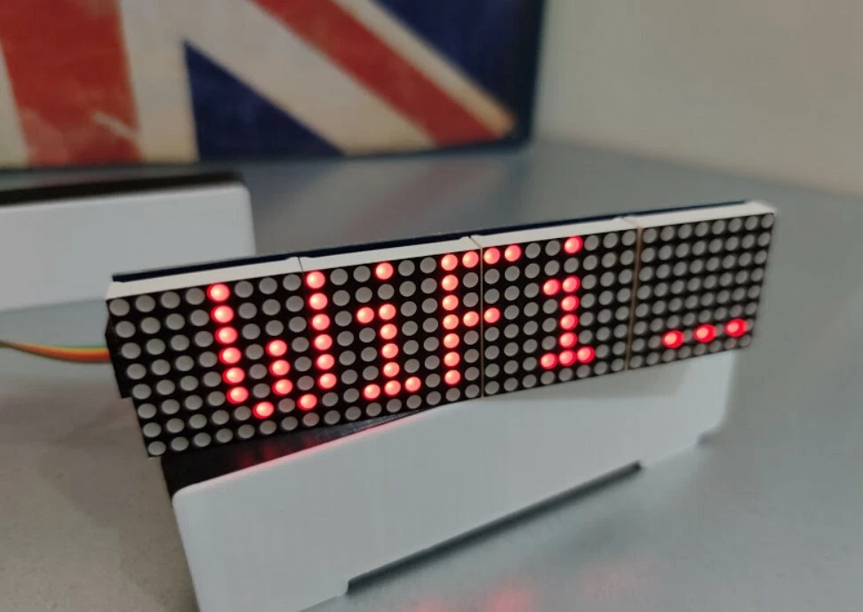 MAX7219 8x32 Red Dot Matrix Display Module KIT - SquareDot MINI 