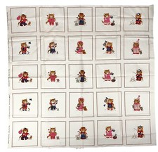 VIP CRANSTON PURR-FECT PALS CAT PATCH QUILT PRINT MATERIAL WHIMSICAL VTG FABRIC