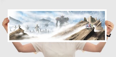 JC Richard POWER RANGERS Poster Mondo Print Dino Dragon Megazord Red Bandai RARE