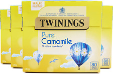 Twinings Pure Camomile, 320 Tea Bags Multipack of 4 x 80 Bags 0.09 per strip