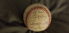  ENOS SLAUGHTER ESTATE MULTI SIGNED 18 HOF AUTO's BASEBALL BERRA BENCH+++ LOA