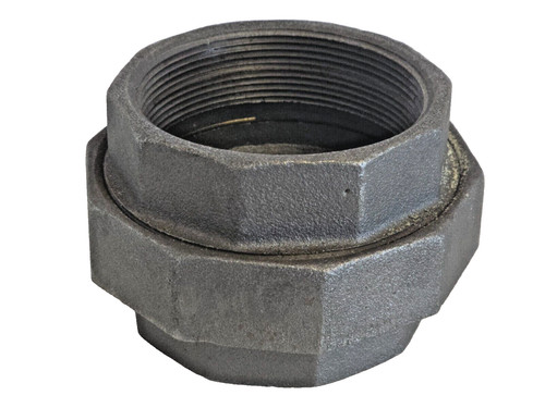 4" 150 Threaded (NPT) Union Black Malleable Iron Pipe Fitting