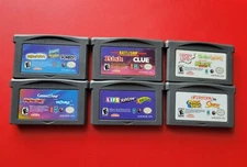 3 in 1 Board Games Life Yahtzee Risk Clue Connect Four Game Boy Advance Lot 6