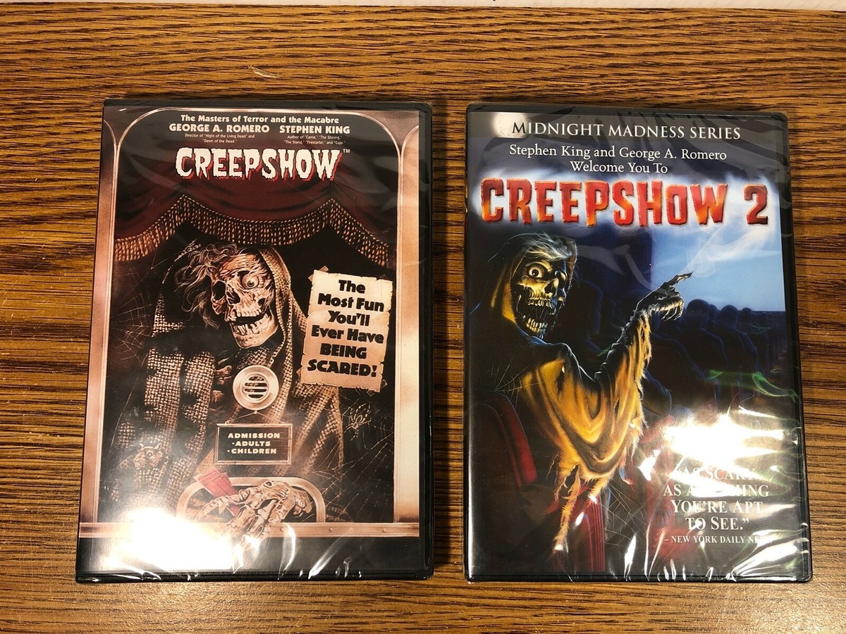 Creepshow 1 & 2 DVD Lot NEW SEALED George Romero Stephen King OOP