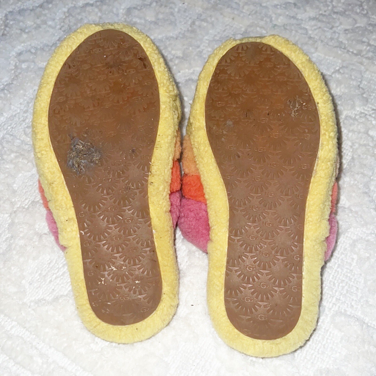 PANTOFOLA D’ORO ugg fluff scivolo giallo multi taglia 7