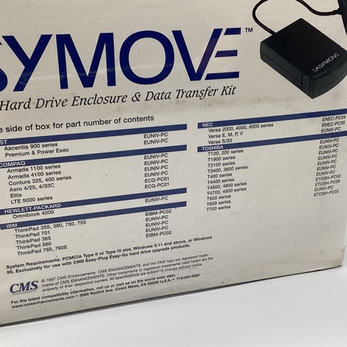 EASYMOVE: PCMCIA Notebook Hard Drive Enclosure & Data Transfer Kit (X1) NS#8126 - Photo 5/7