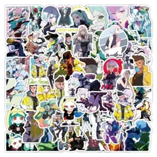 Mix 10/50 PCs Cyberpunk Edgerunners 2077 Anime Game Luggage Sticker No Duplicate