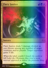 MTG Magic the Gathering Fiery Justice (164/270) Modern Masters 2017 LP FOIL