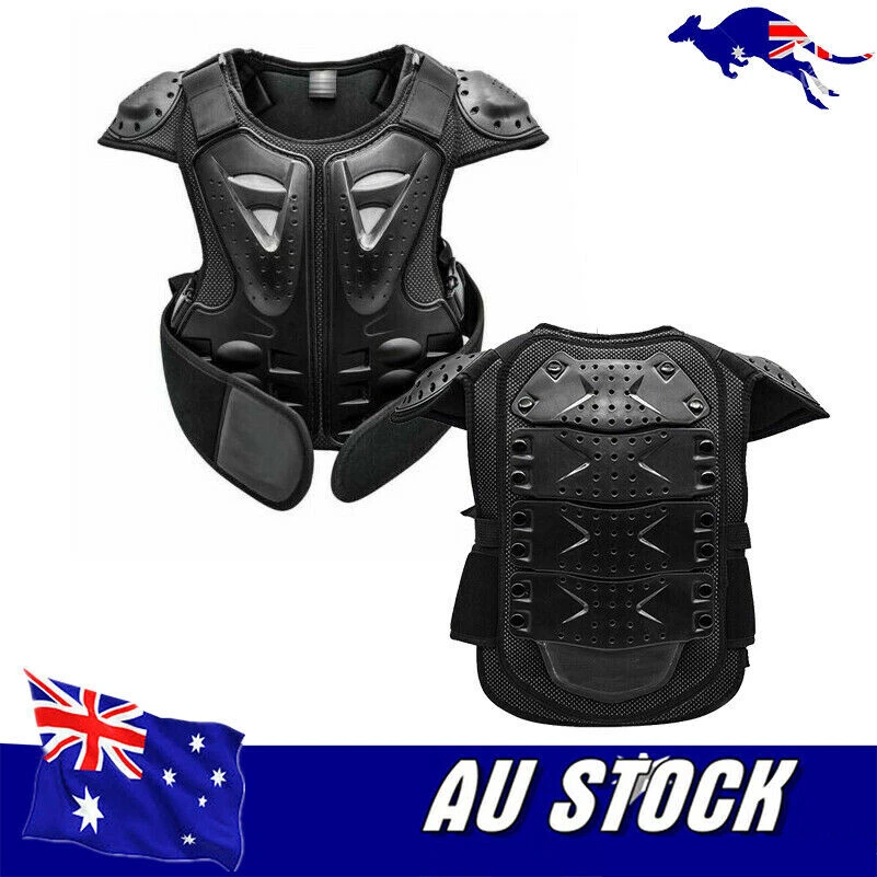 Kids Chest Protector, Dirt Bike Motorcycle Motocross Protective Armor, Youth Riding Biking Vest Jacket, Full Body Back Spine Armor Gear Guard