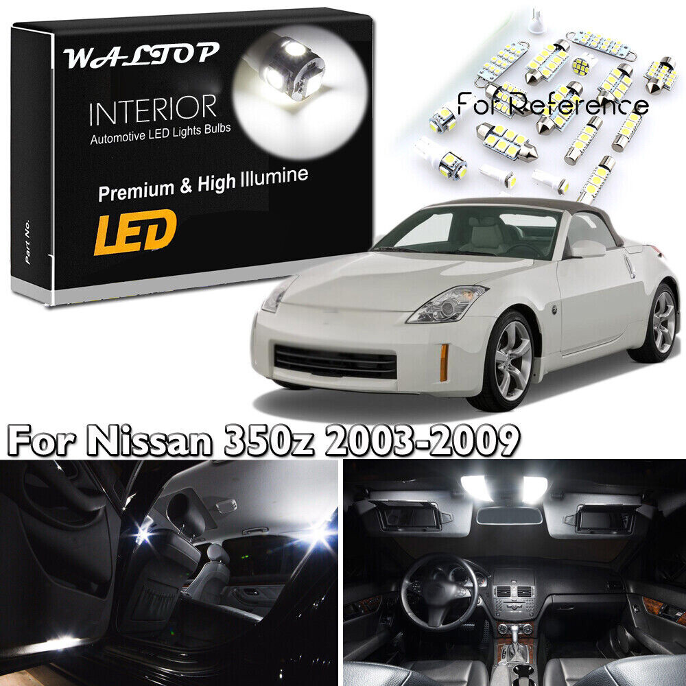Car Lights Interior 9-Piece White Interior LED Light Kit For 2003-2009 ...